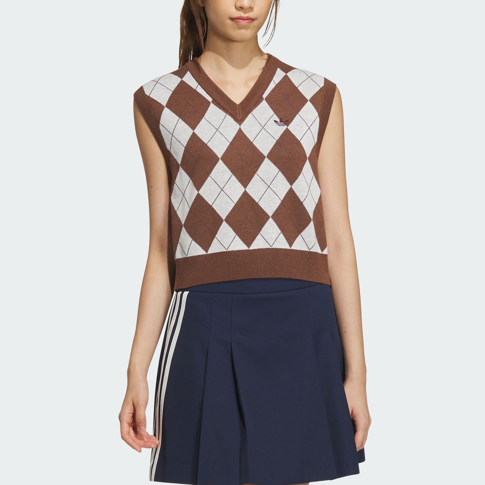 Adidas Originals Sleeveless Sports Shirts Women’s Brown/White