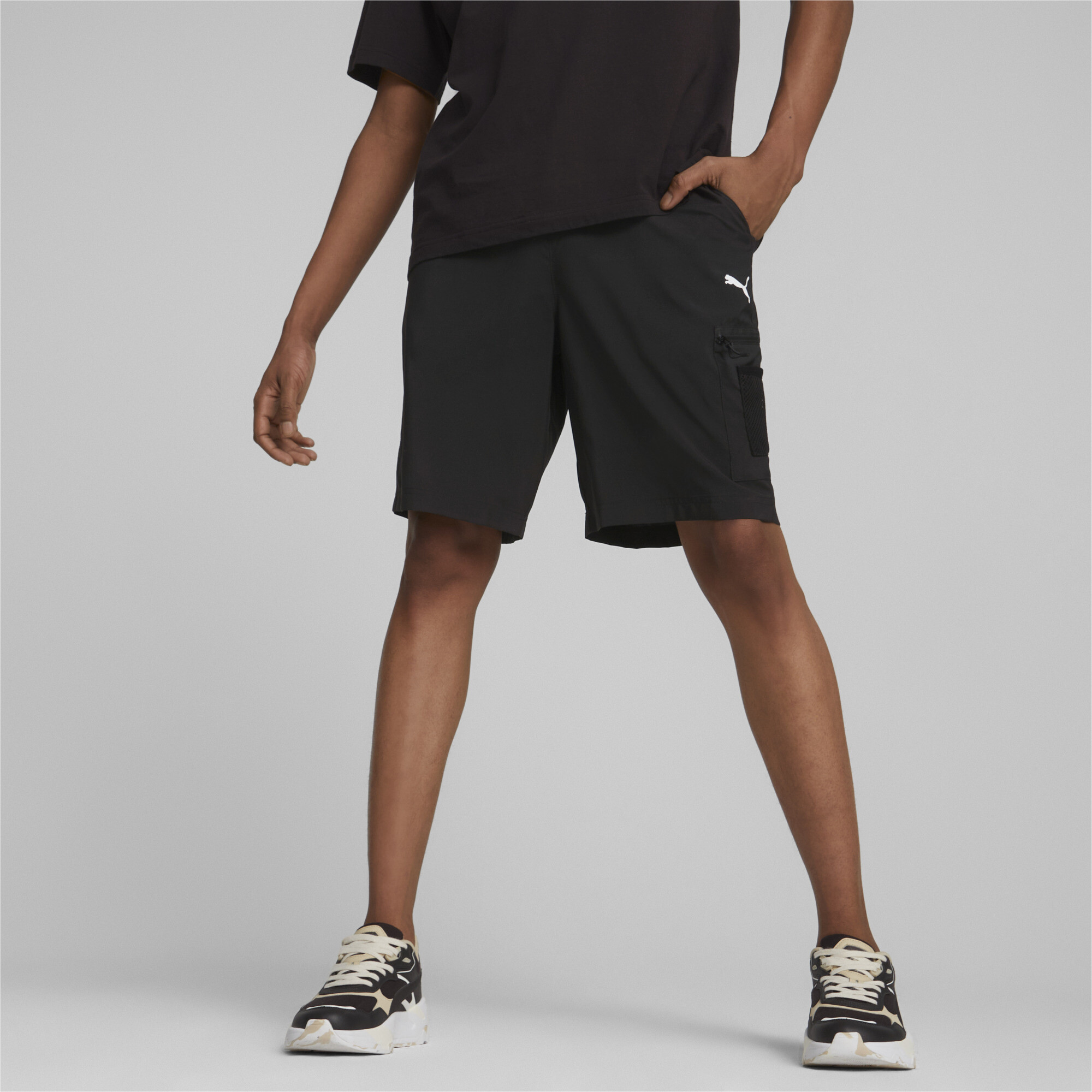 PUMA BMW M Motorsport OPEN ROAD Woven Shorts 9» Sports Shorts Men’s Black