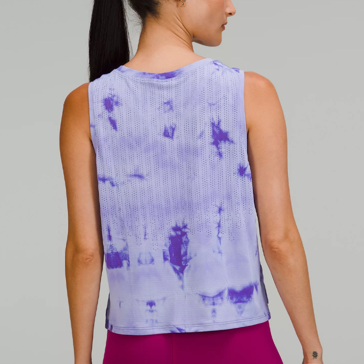 Lululemon Sleeveless Sports Shirts Women’s Rain Texture Marble Dyed Indigo Other