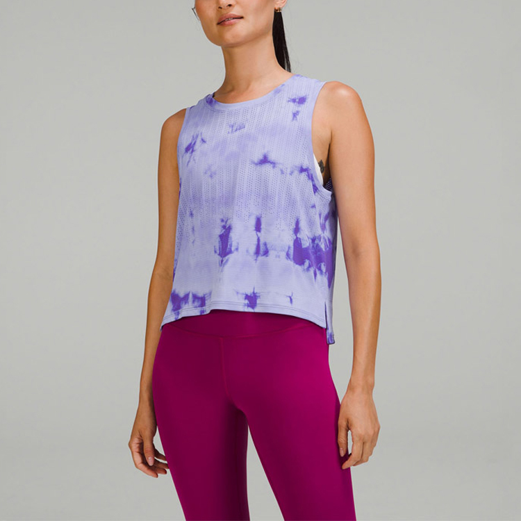 Lululemon Sleeveless Sports Shirts Women’s Rain Texture Marble Dyed Indigo Other