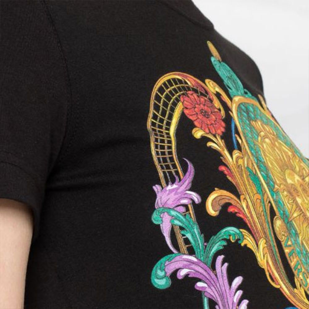 Женская футболка Versace Jeans Couture SS22 T-Shirt (черная) — фото 5