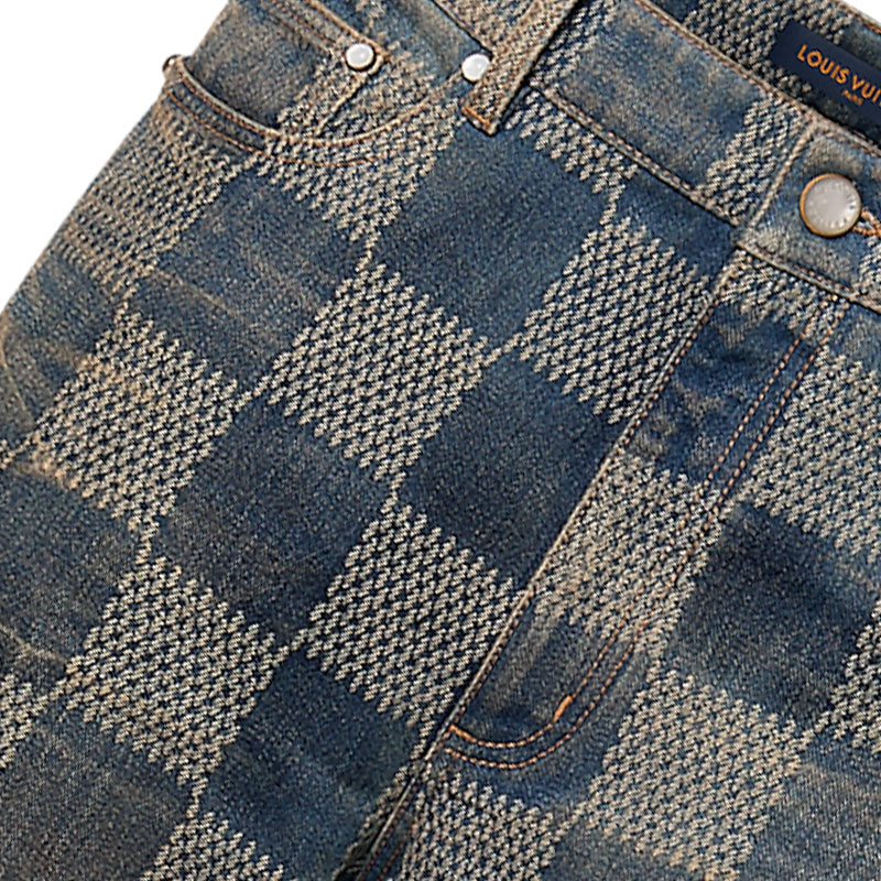 Мужские штаны Louis Vuitton (синие) — фото 6