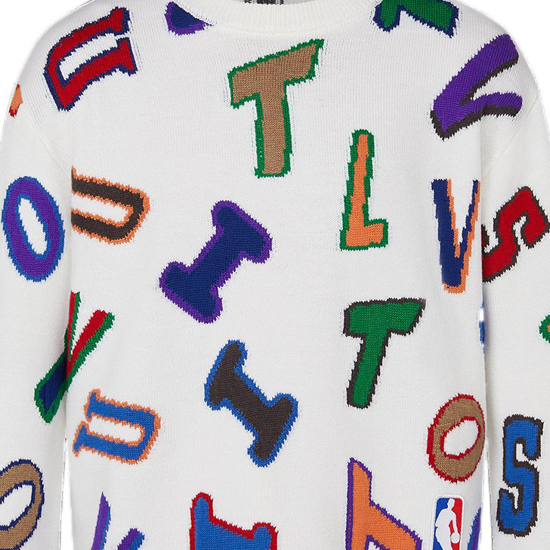 Мужской свитер Louis Vuitton Monogram Sweater (белый) — фото 6