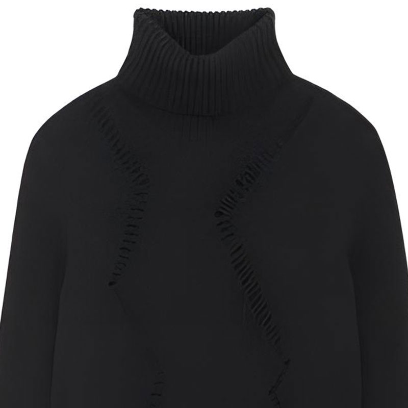 Женский свитер SAINT LAURENT FW22 (черный) — фото 2