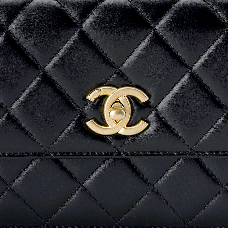 Женская сумка Chanel 23P Flap Bag (черная) — фото 5