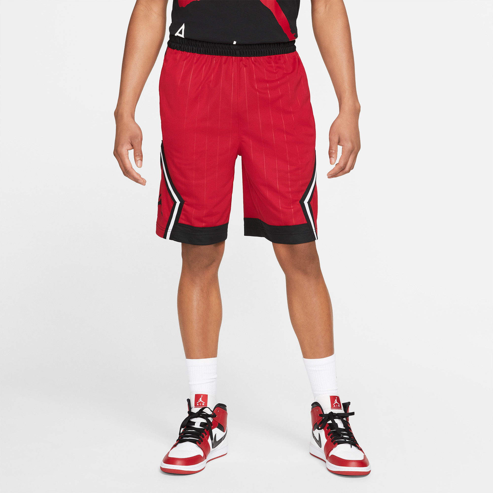 Мужские шорты Jordan Jumpman Diamond (красные) — фото 3