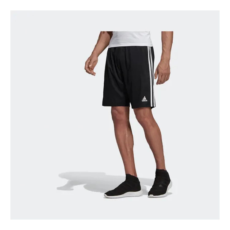 Мужские шорты adidas Striped Книт (черные) — фото 6