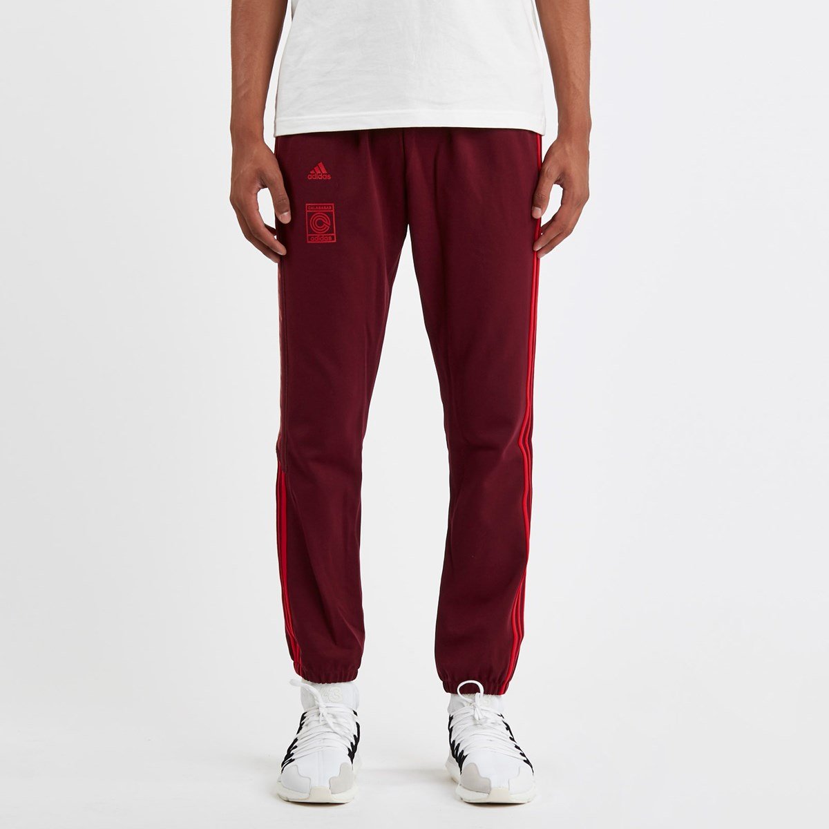 Мужские штаны adidas Originals Yeezy Calabasas Track Pants (бордовый) — фото 6