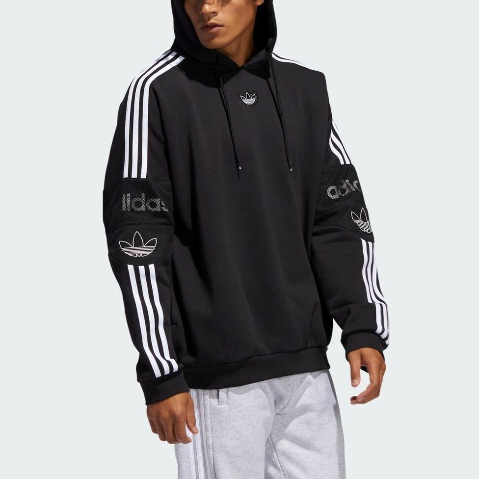 Мужское худи adidas originals (черное) — фото 6