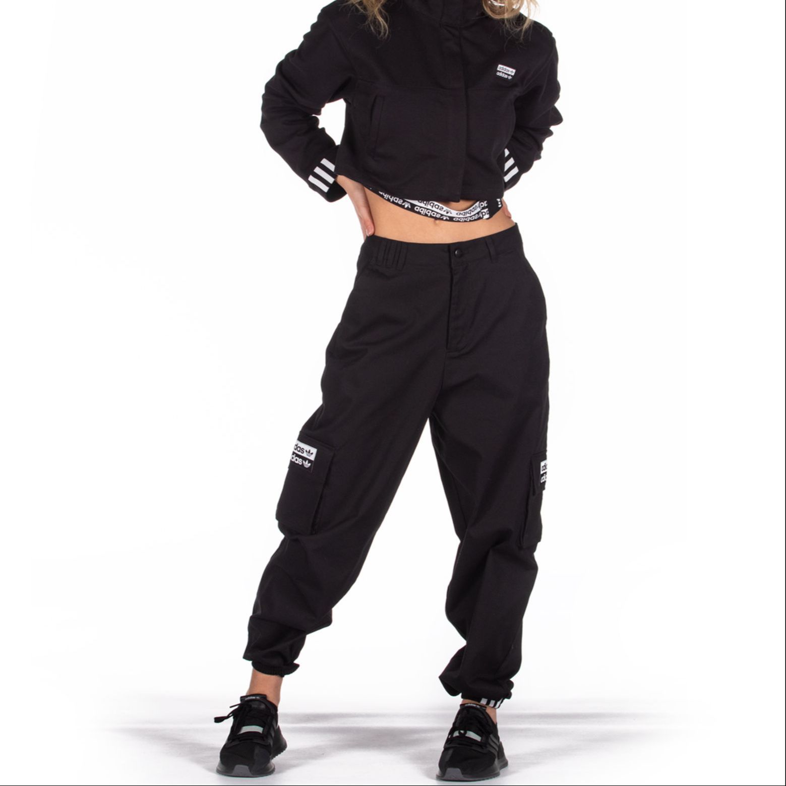 Женские штаны adidas originals Track Pant (черные) — фото 7