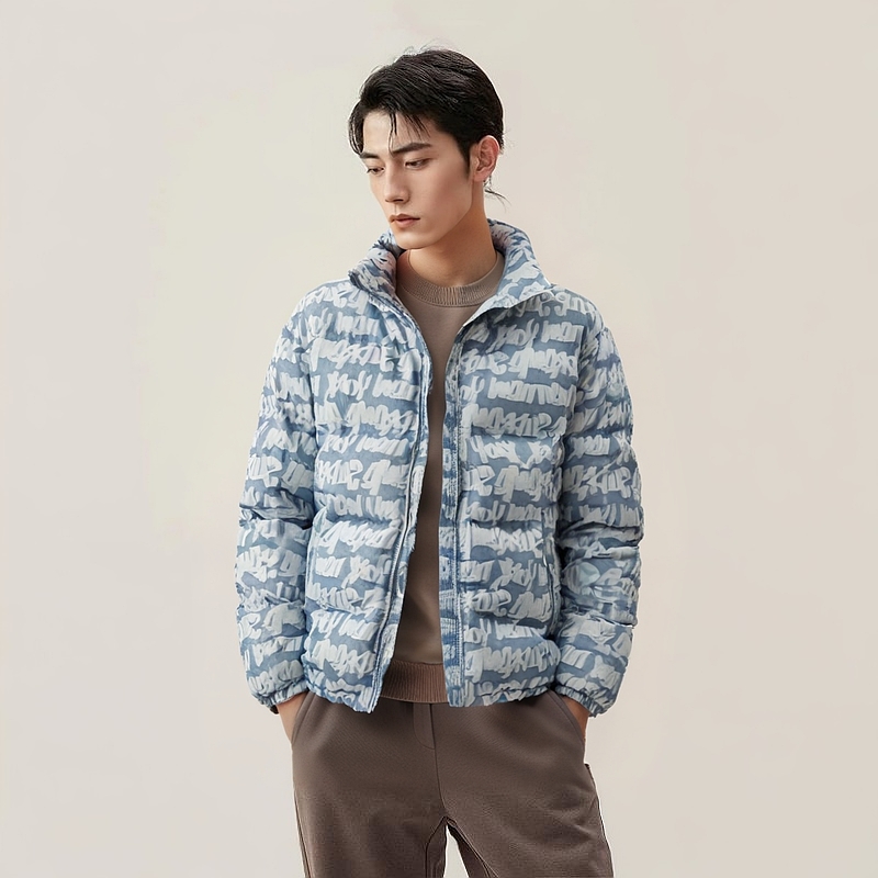 Пуховик Supreme Fat Tip Jacquard Denim Puffer Jacket sup-ss22-074