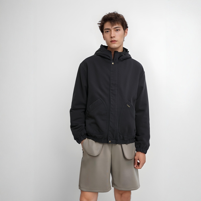 Faux Shearling Lined Bomber Jacket Black Faux Shearling Bomber