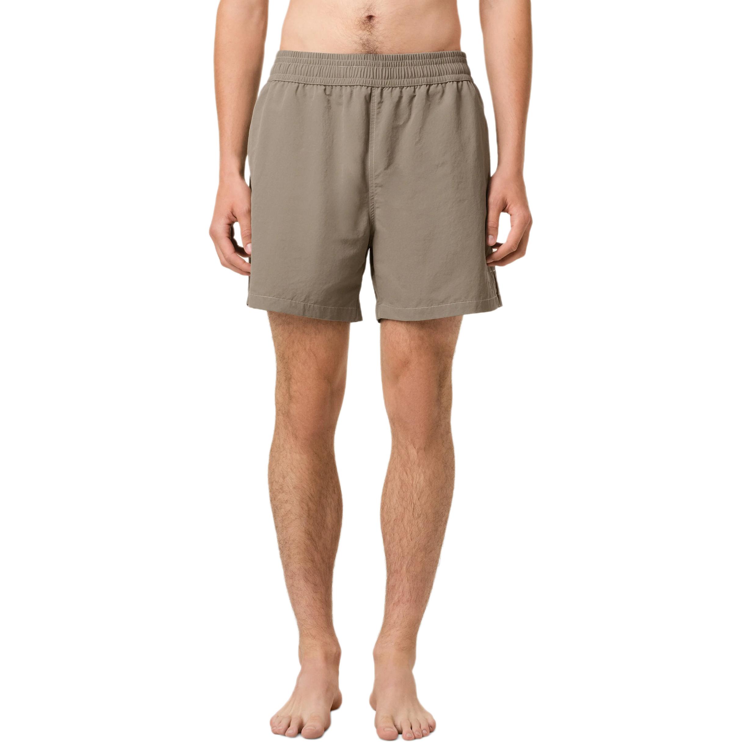 Ami Paris Logo Embroidered Beach Shorts