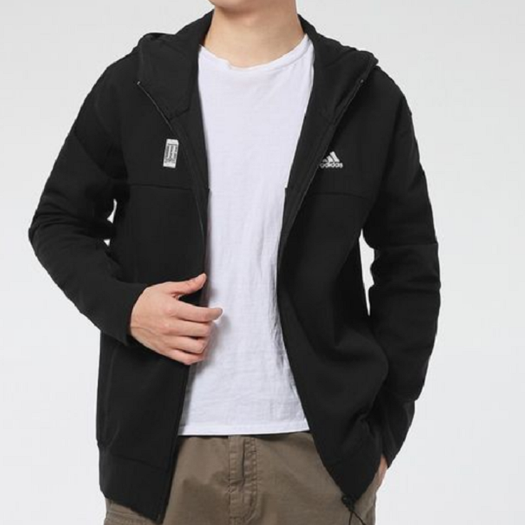Мужская куртка adidas Wj Htt (черная) — фото 5