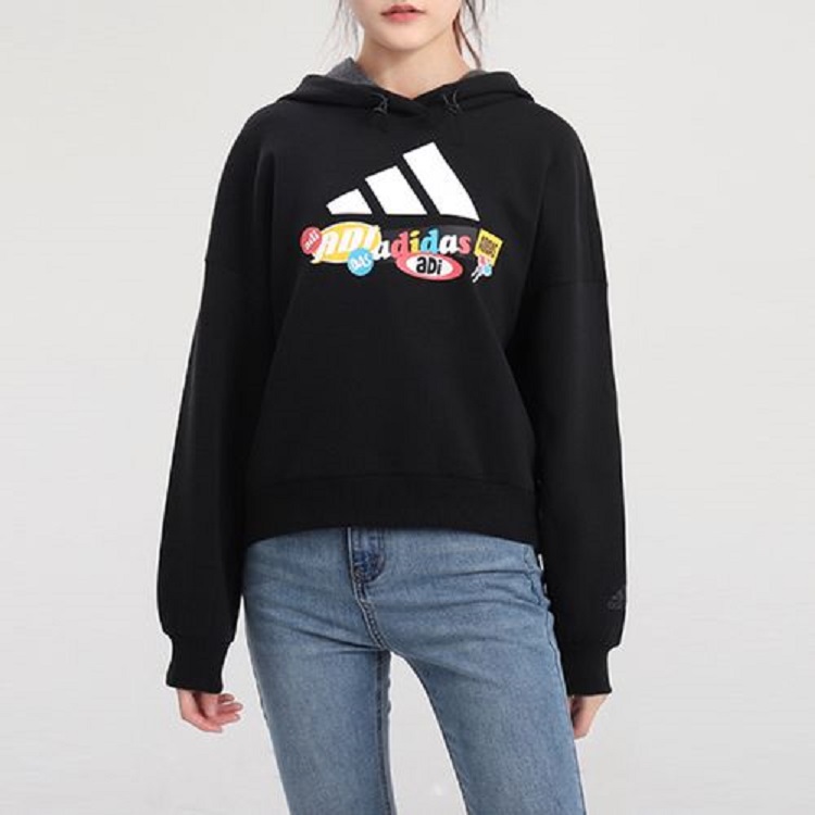 Женское худи adidas UR Hood Sweat (черное) — фото 5