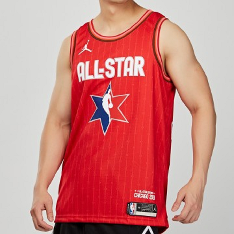 Jordan Basketball Jerseys Men’s Red Moderate Straight Fit