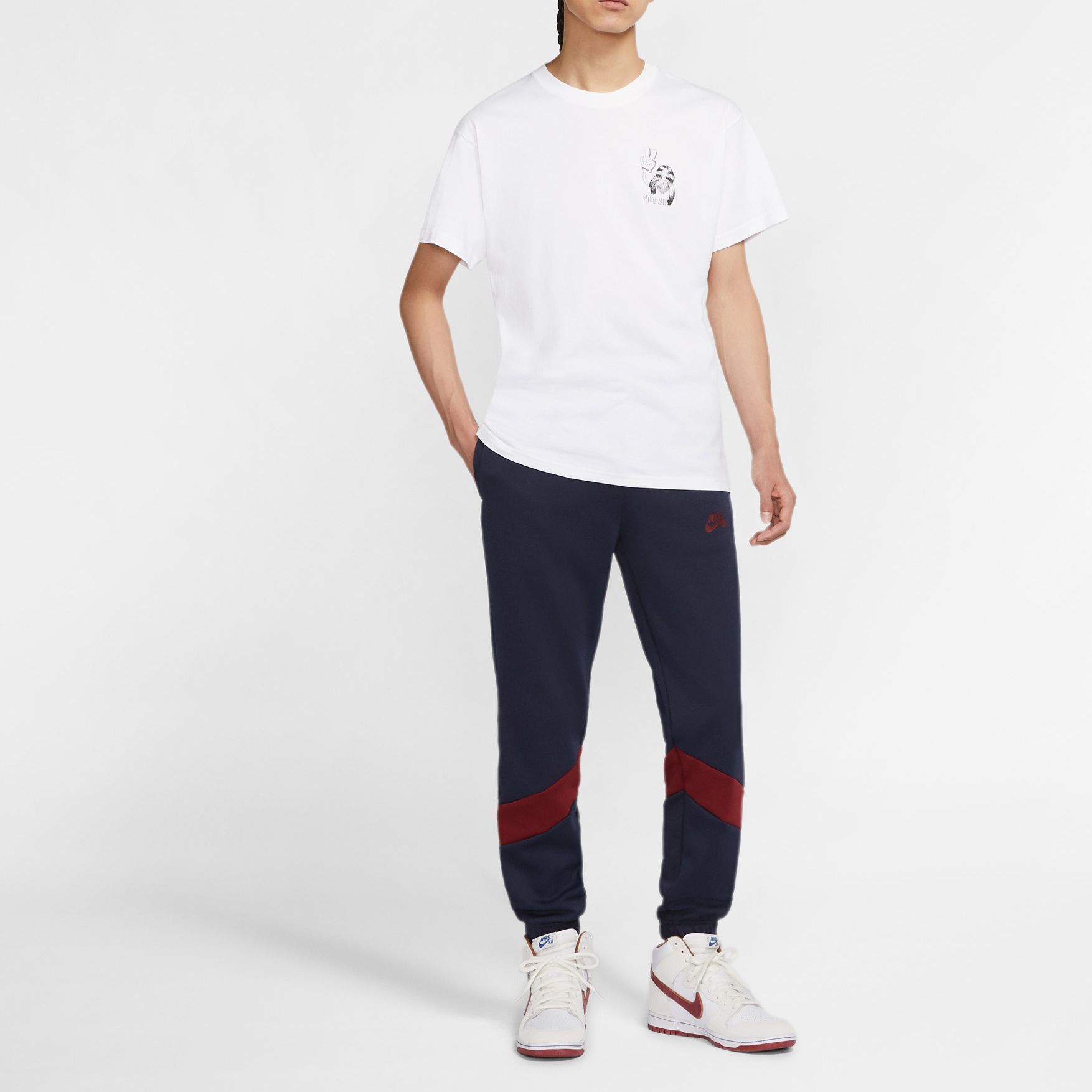 Мужские штаны Nike (темно-синие) — фото 3