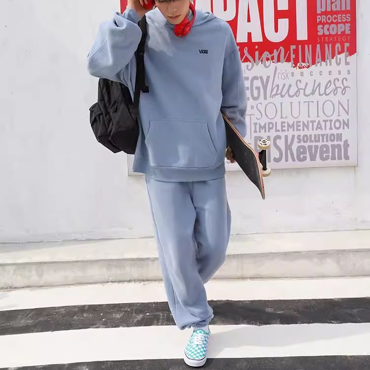 Женские штаны Vans со словесным логотипом (синие) — фото 5