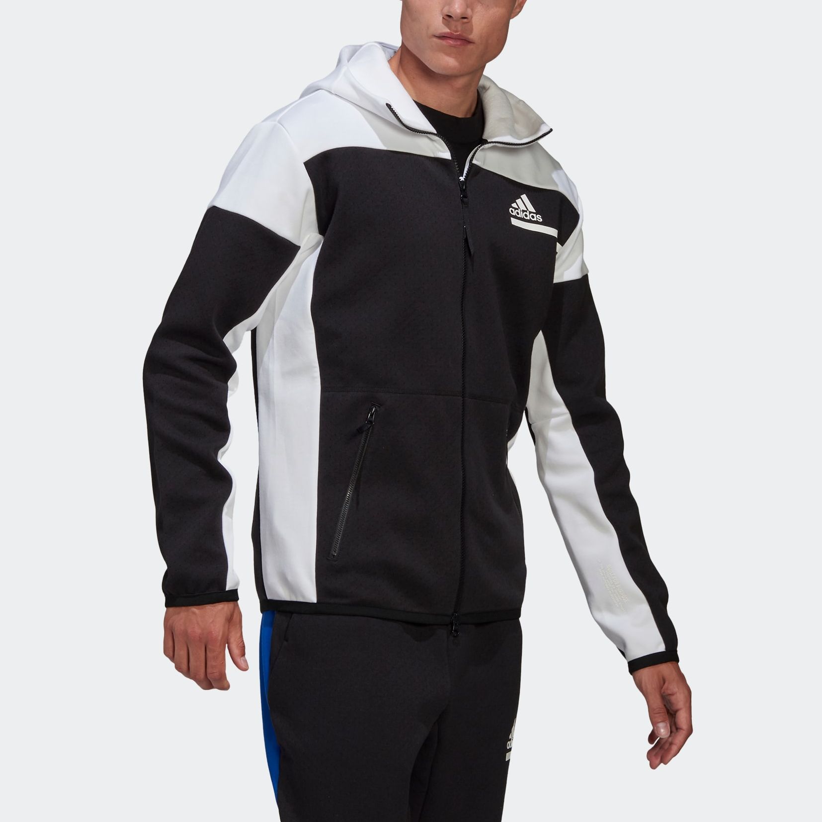 Мужская куртка adidas FZ (черная) — фото 5
