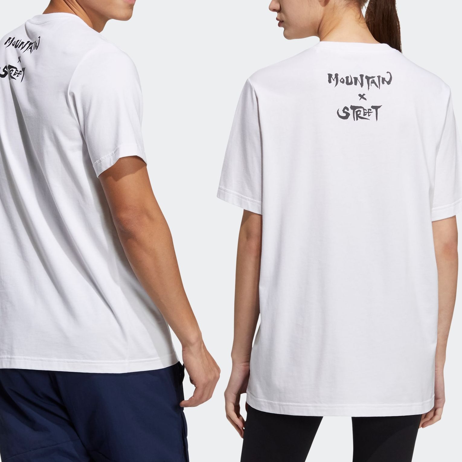 Мужская футболка adidas ZJY GFX SS Tee1 (белая) — фото 5