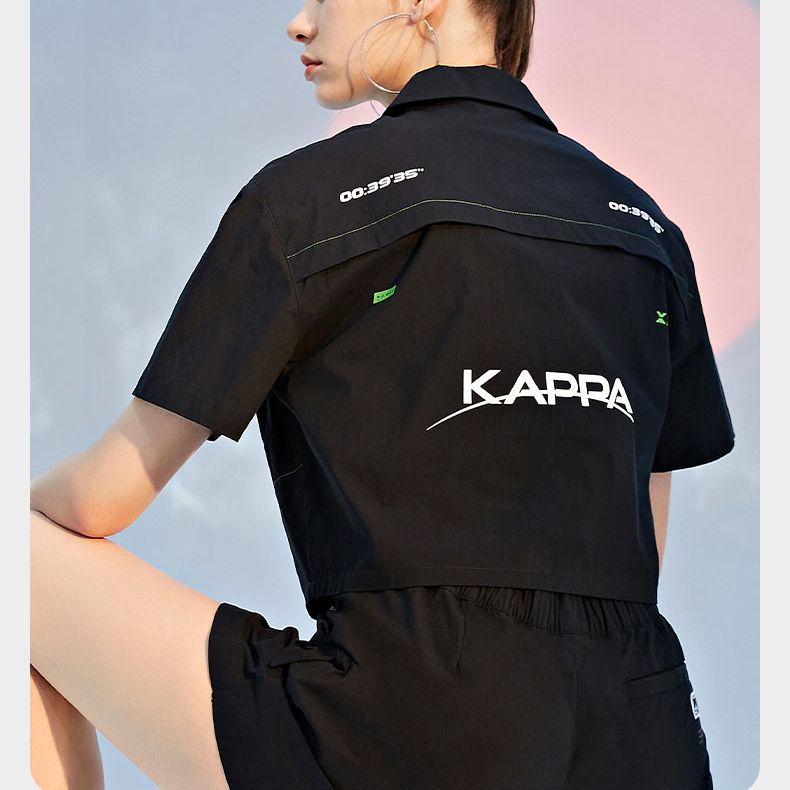 Женские рубашка Kappa (черный) — фото 6