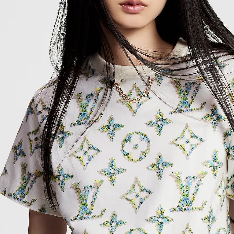 Женская футболка Louis Vuitton SS24 T (белая) — фото 4