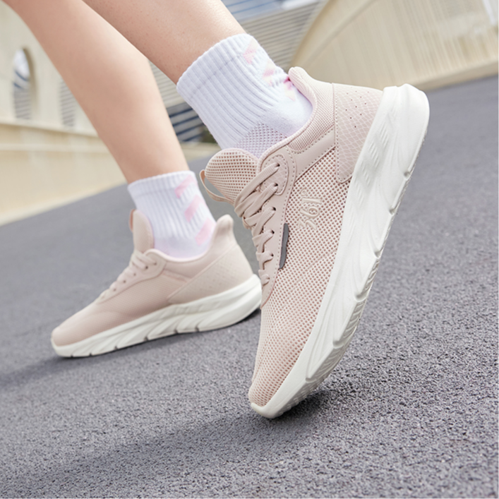 361° Cushioning Breathable Lightweight Low top Casual Running Shoes Women’s Pink White