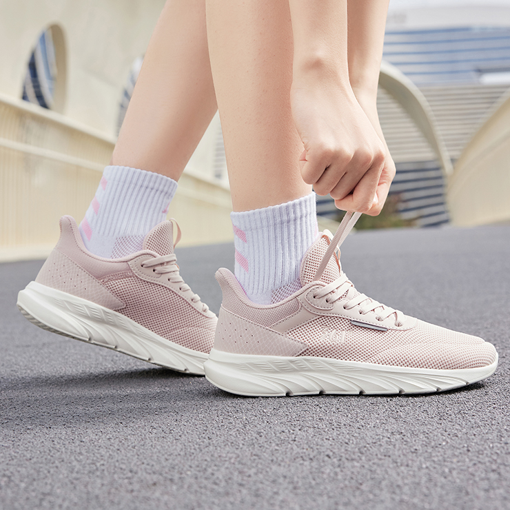 361° Cushioning Breathable Lightweight Low top Casual Running Shoes Women’s Pink White