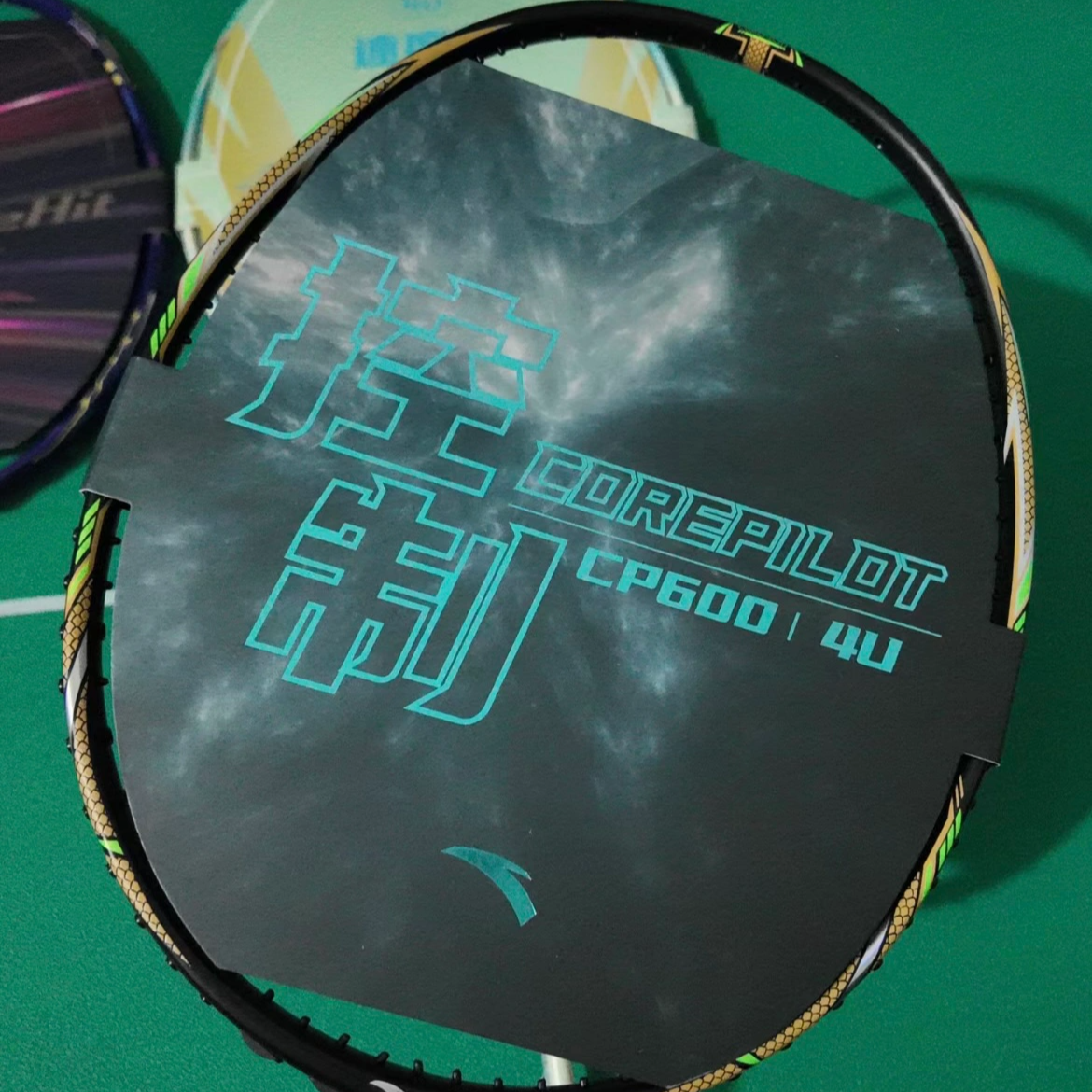 Anta Smooth CP600 Badminton Rackets Control Type All around Defense Entry level Unisex 4U/G5 Black