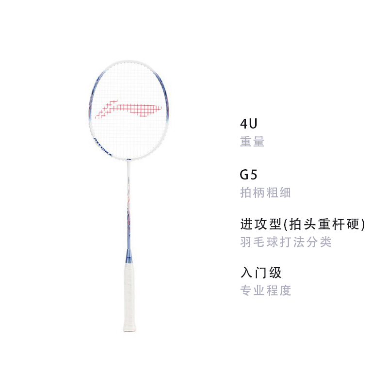 Li Ning Thunder 9 AYPUO19 Carbon Aluminum Badminton Rackets Offensive Type Heavy Head, Stiff Shaft Entry level 665mm
