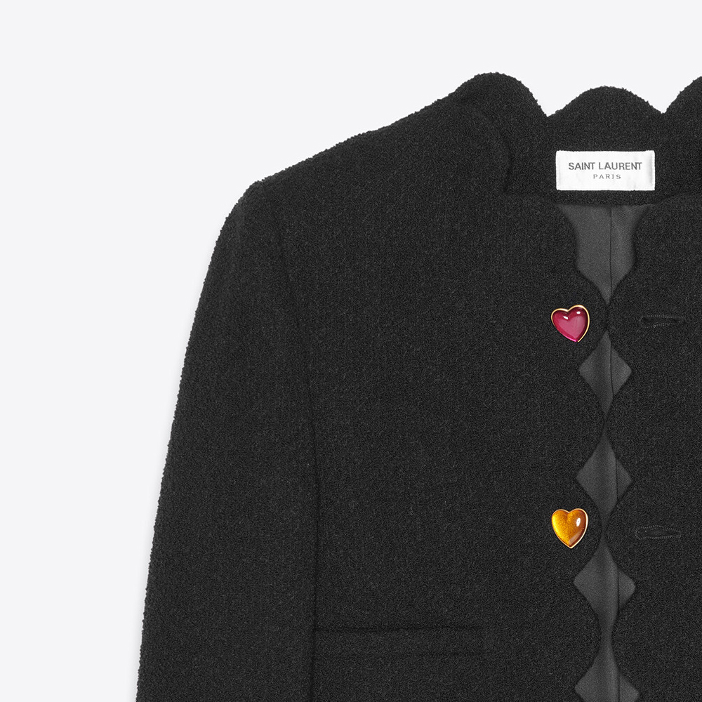 Женская куртка SAINT LAURENT (черная) — фото 3