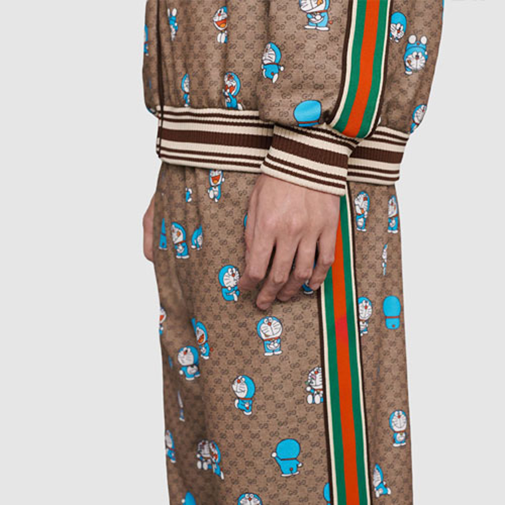 Мужские штаны Gucci x Doraemon (бежевые) — фото 5
