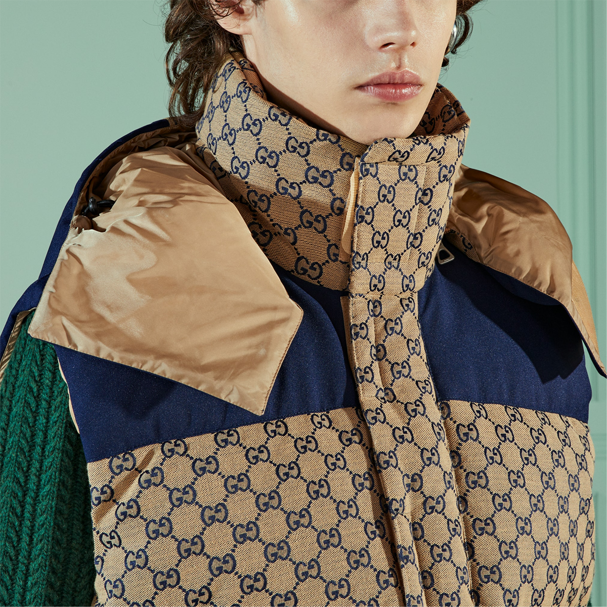 Унисекс жилет Gucci (какой-то бежевый/каки) — фото 5