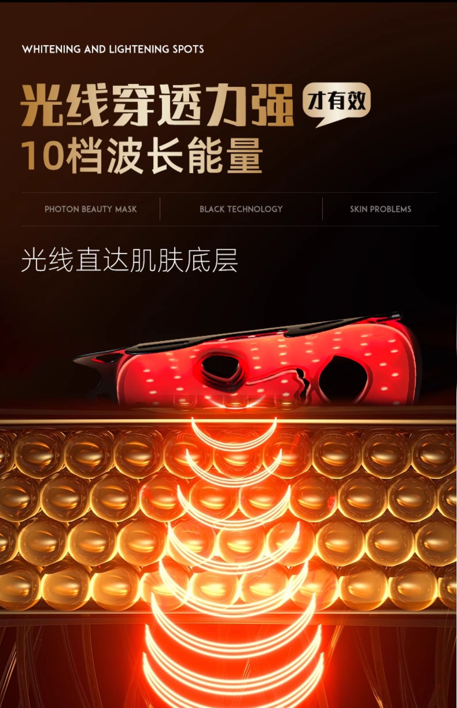 美容器機 香港直送】O'Quellin フォト若返りフェイシャルマスク美容機器