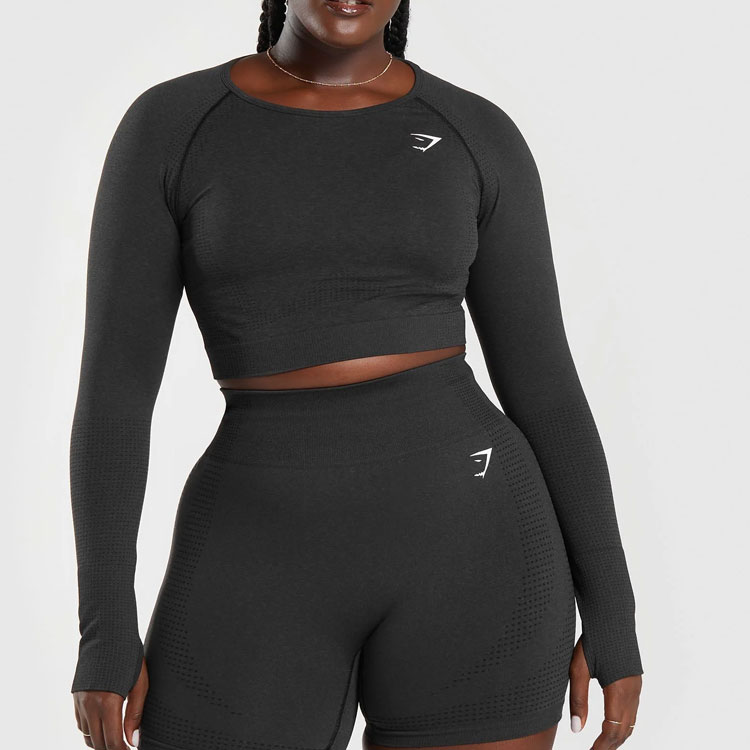 GYMSHARK Workout Clothing Unisex Black Marlstone