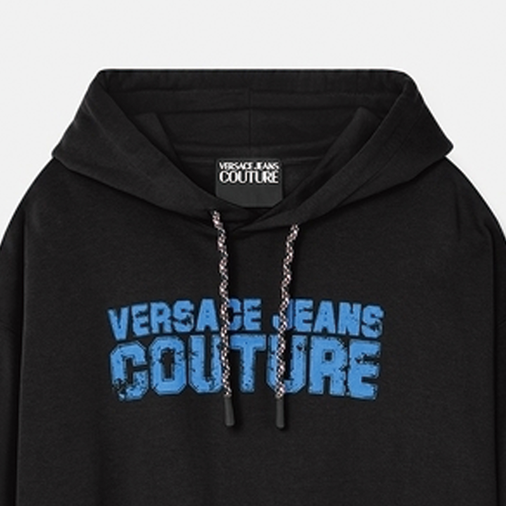Мужское худи Versace Jeans Couture FW22 (черное) — фото 5