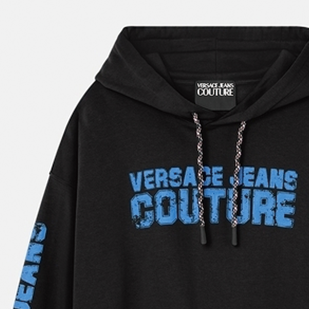 Мужское худи Versace Jeans Couture FW22 (черное) — фото 6