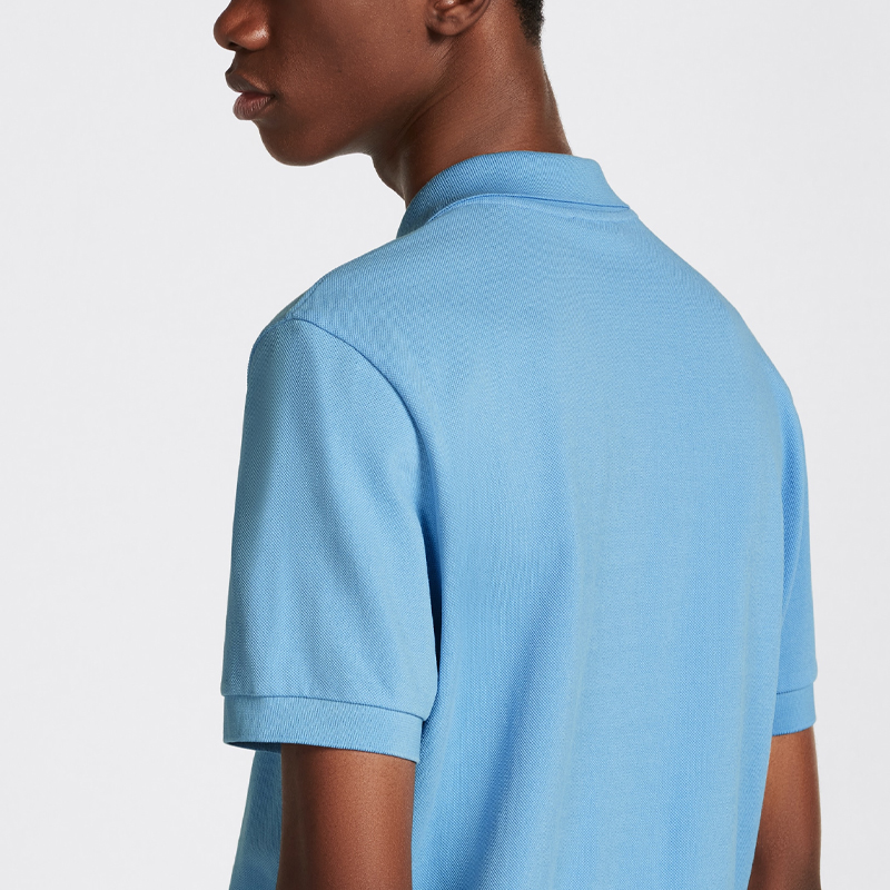 Мужская футболка-поло Dior SS23 Logo Polo (синяя) — фото 6