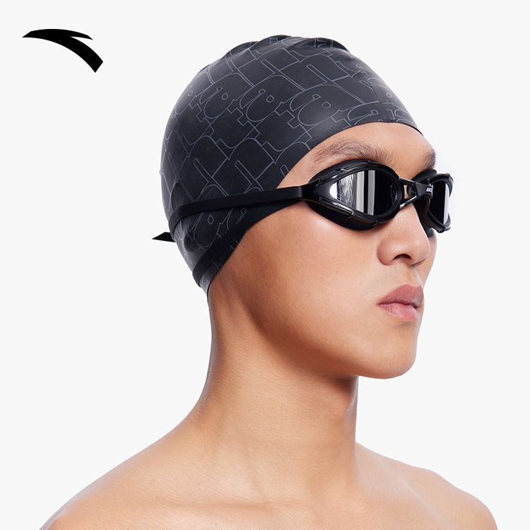 Anta Anti fog Swim Goggles, HD Silicone Pc Unisex Black