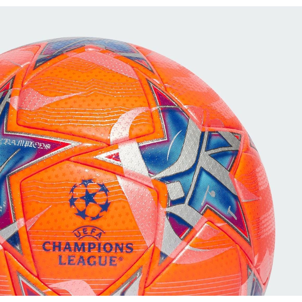 Adidas Size 5 Soccer Ball Pu Seamless Thermal bonding Unisex Fluorescent Red Blue