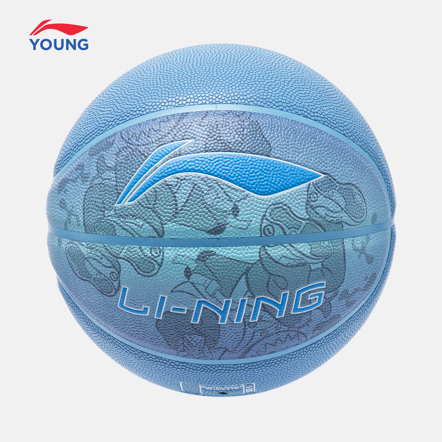 Li Ning Microfiber Leather Basketball Blue Size 6 Training Kids’