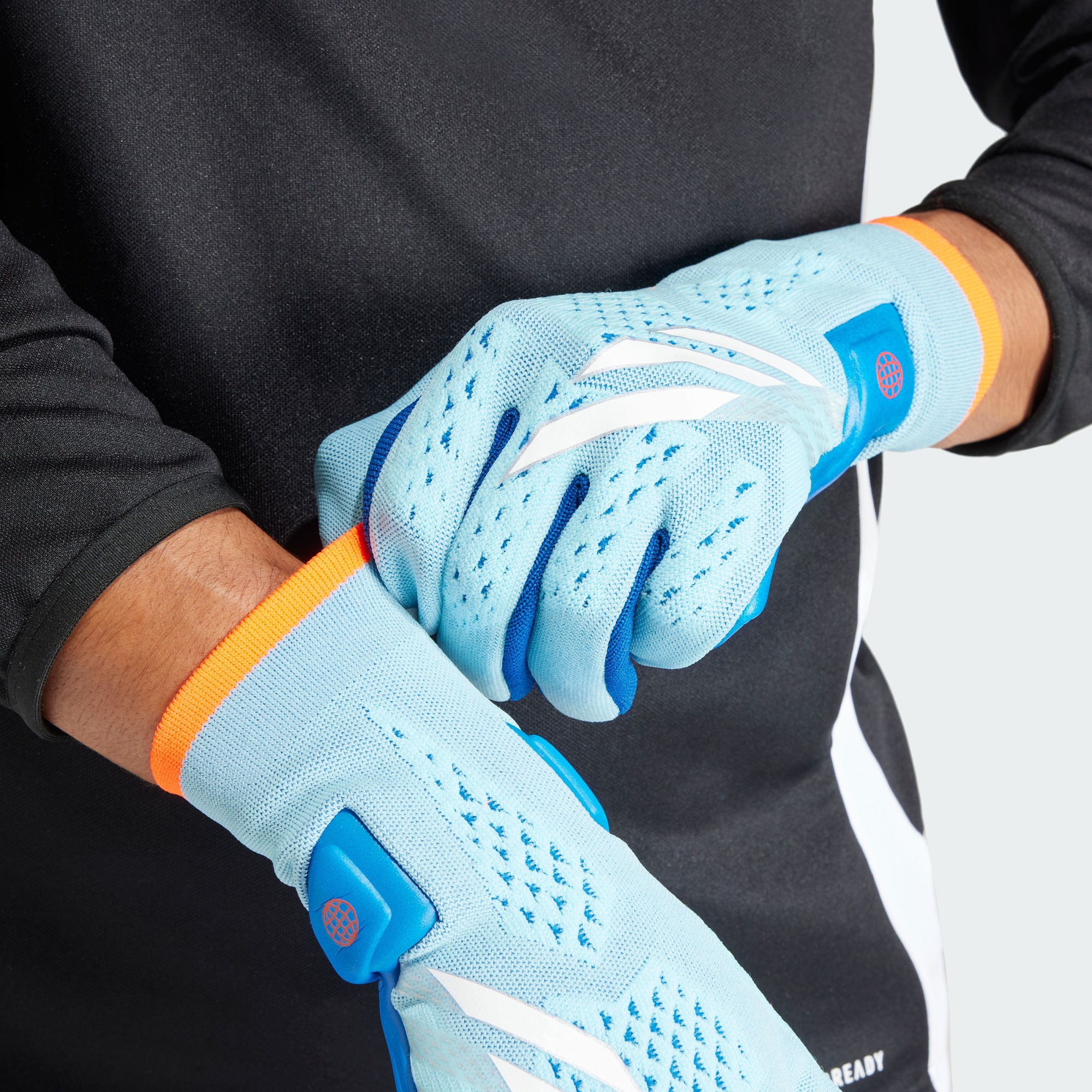 Adidas Goalkeeper Gloves Recycled Polyester, Elastane, Polyamide Abrasion Resistant Outdoor