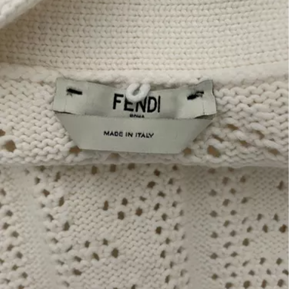Женская кофта Fendi (белая) — фото 8