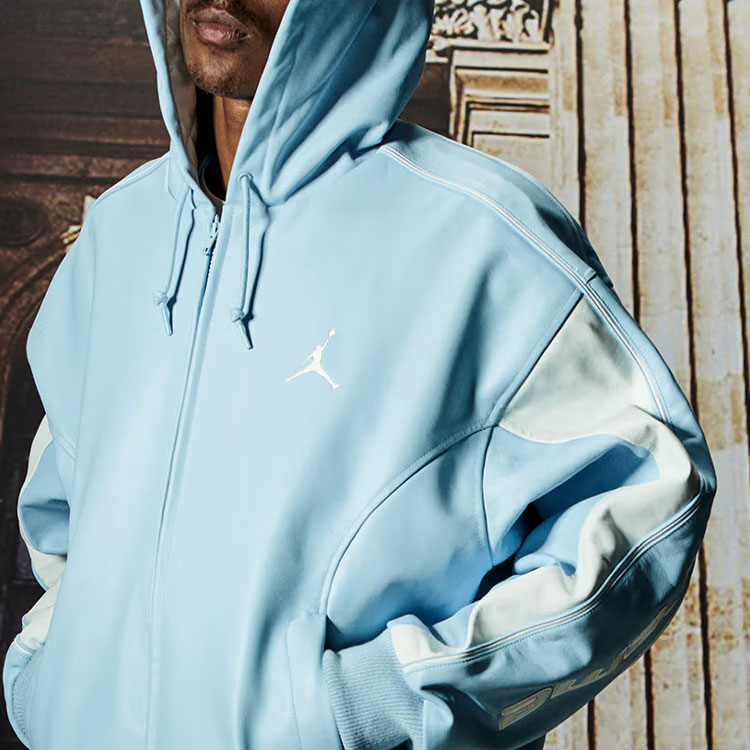 Куртка Supreme Jordan WEEK15 Hooded Leather Jacket (черная) — фото 9
