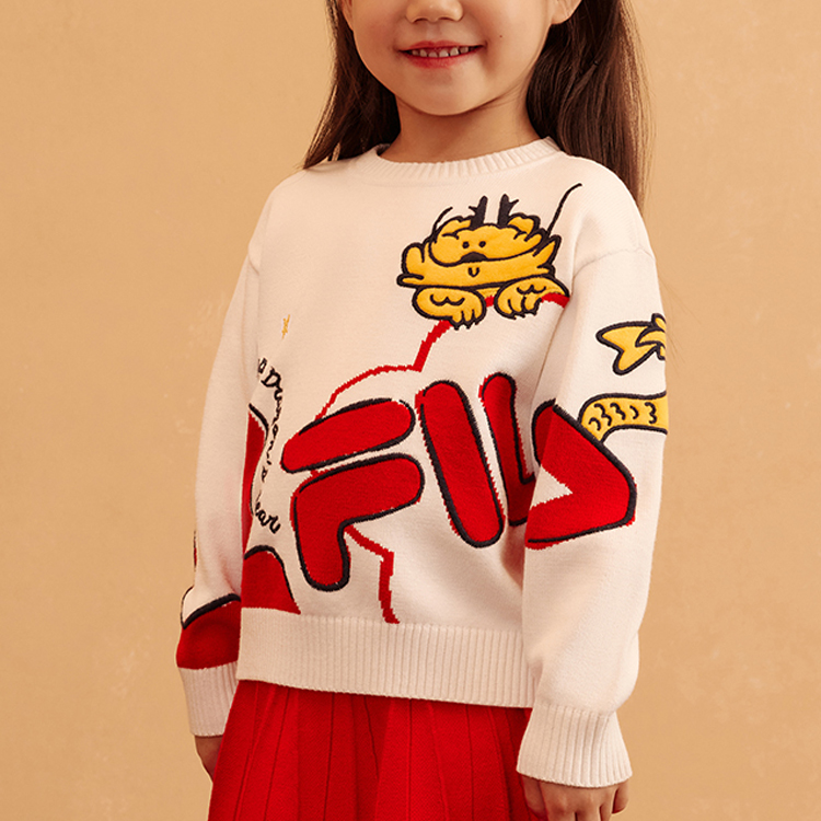 Женский свитер Fila (белый) — фото 5