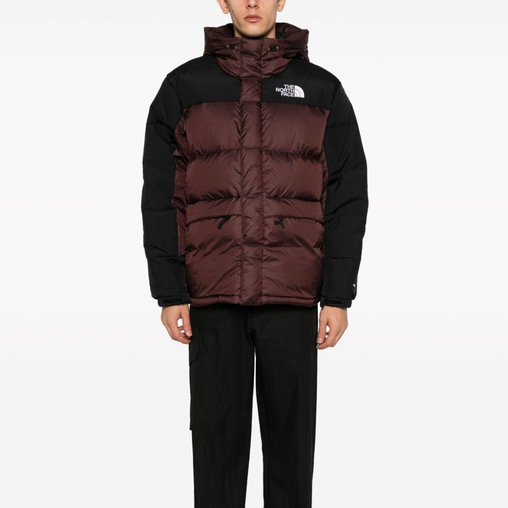 Мужской пуховик The North Face Himalayan Icon Logo (коричневый) — фото 4