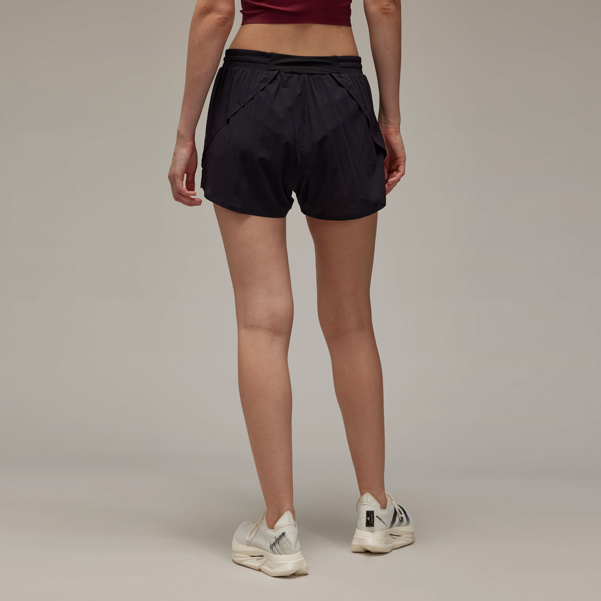 Y-3 signature-print shorts