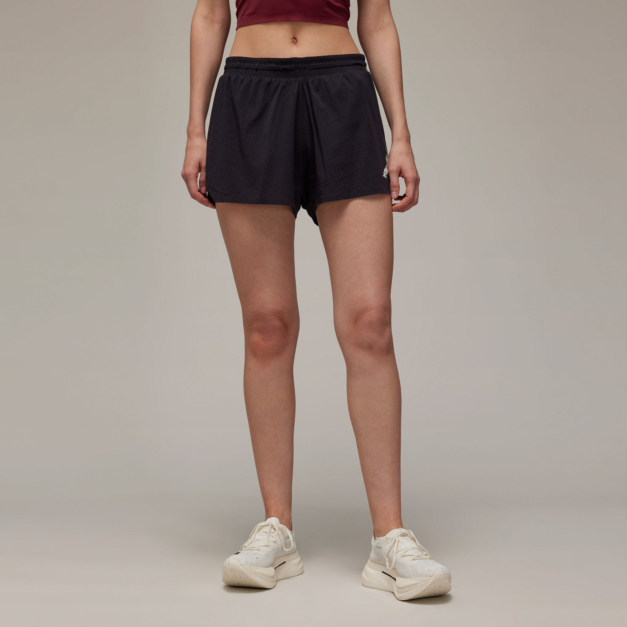 Y-3 signature-print shorts