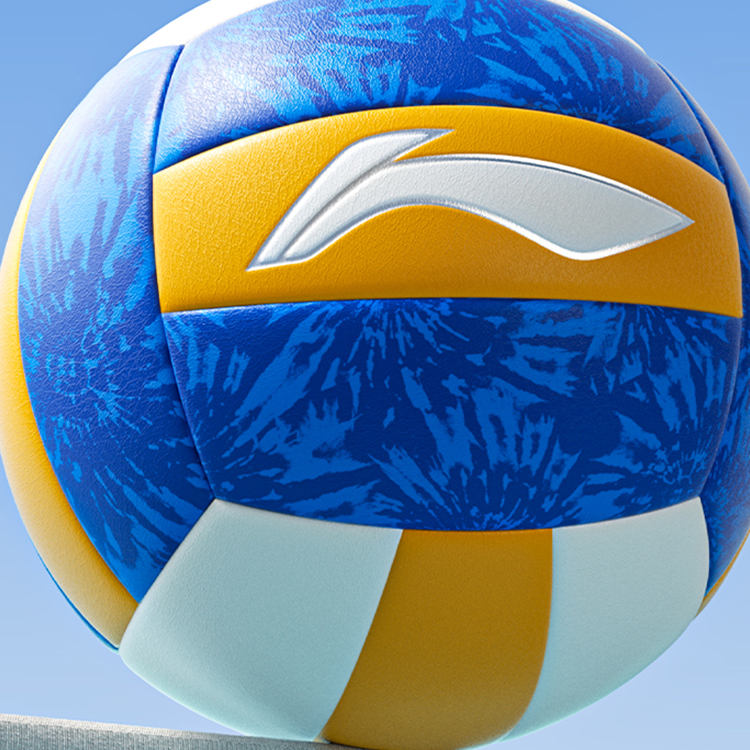 LiNing PVC Size 5 Volleyball Unisex Blue Yellow White