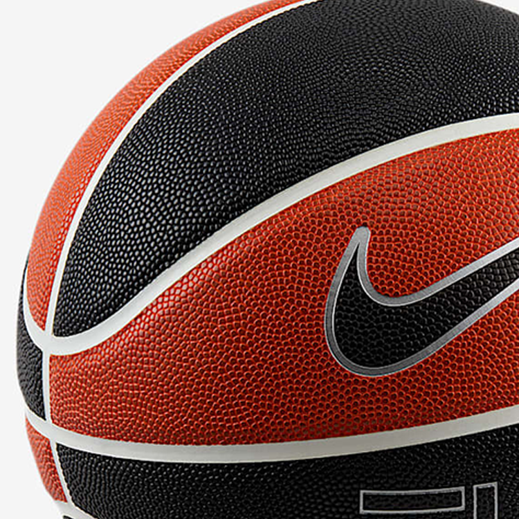 Nike Rubber Basketball Red Black Size 7 Training Unisex
